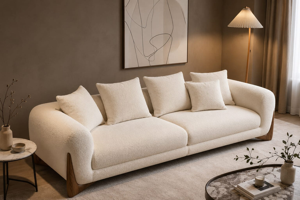 Modern Luxury Bouclé Sofa Set – Elegant Design & Supreme Comfort
