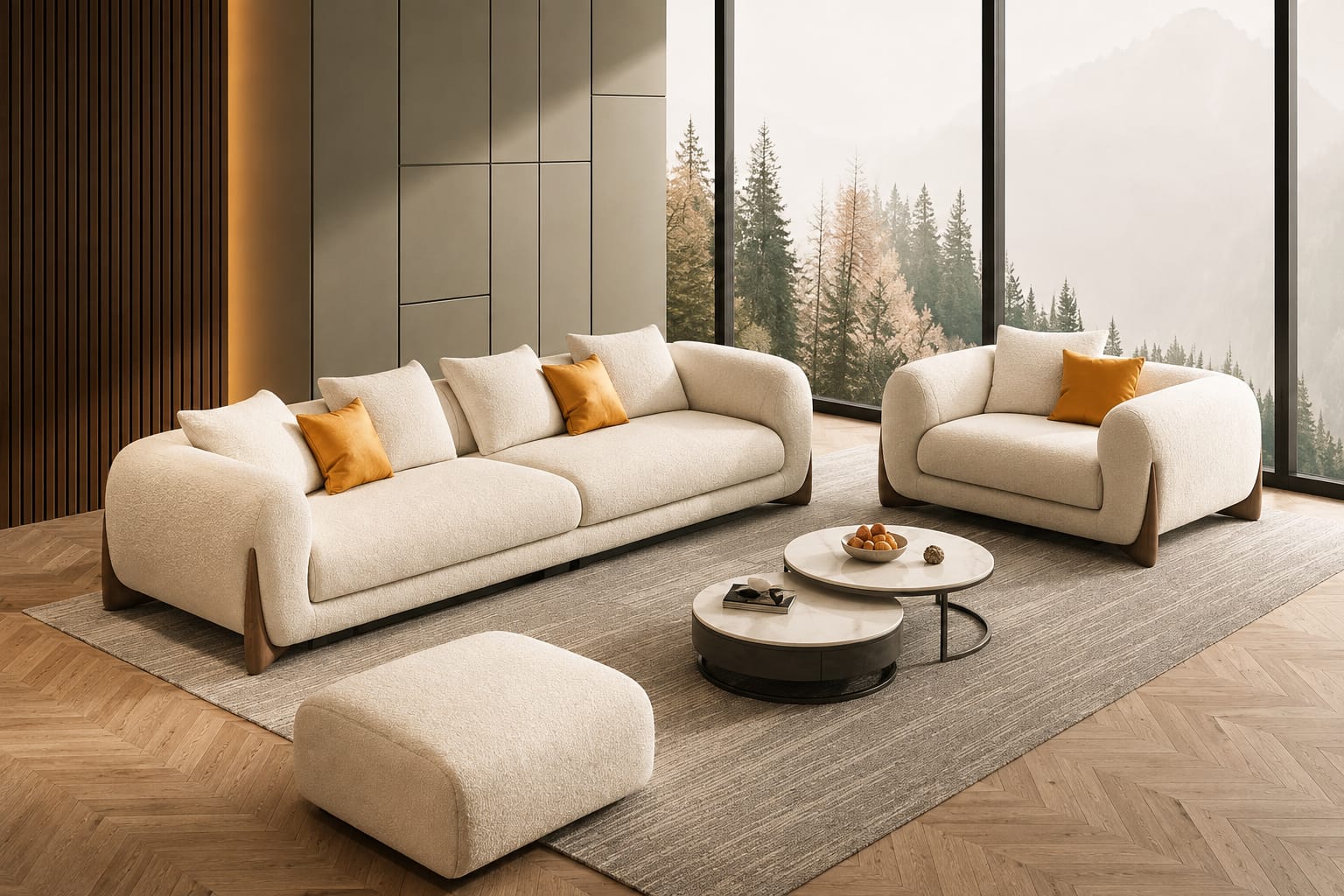 Modern Luxury Bouclé Sofa Set – Elegant Design & Supreme Comfort