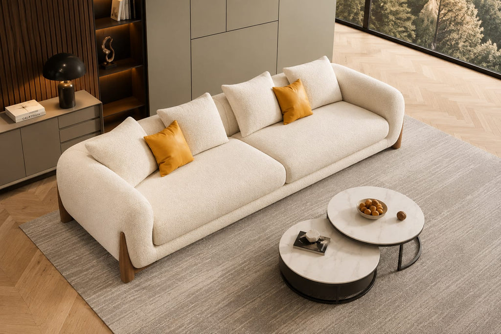 Modern Luxury Bouclé Sofa Set – Elegant Design & Supreme Comfort