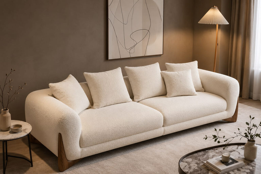 Modern Luxury Bouclé Sofa Set – Elegant Design & Supreme Comfort