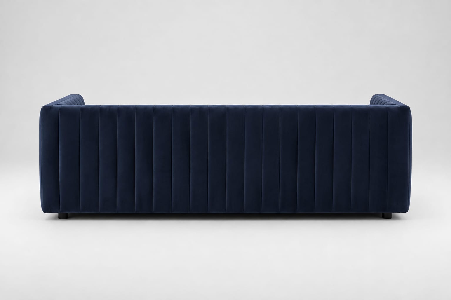 Veniza Modern Velvet 3 Seater Sofa – Navy Blue