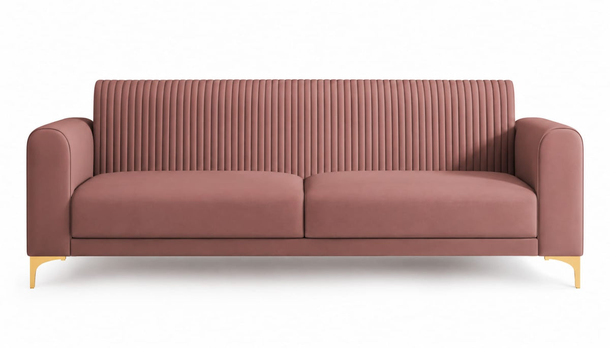 Modern 3 Seater Fabric Sofa – Premium Living Room Couch | Raza Enterprises Sofa Maker