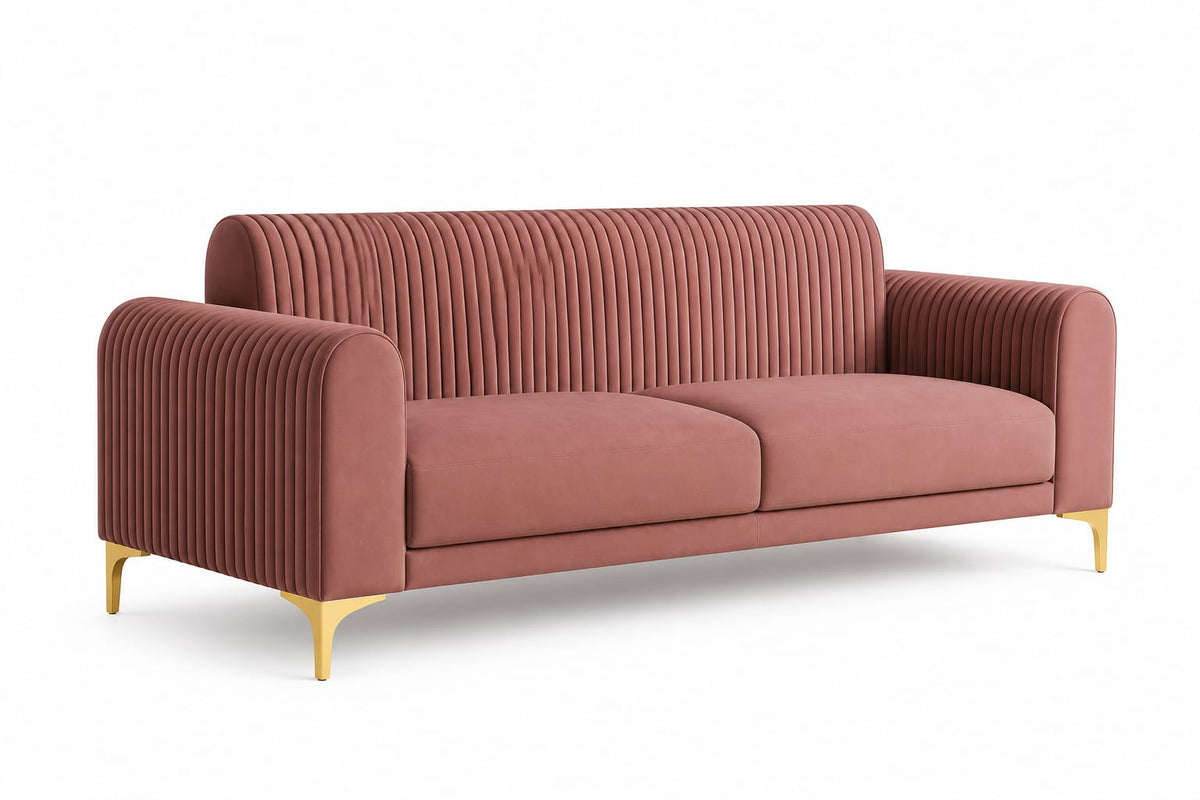 Modern 3 Seater Fabric Sofa – Premium Living Room Couch | Raza Enterprises Sofa Maker