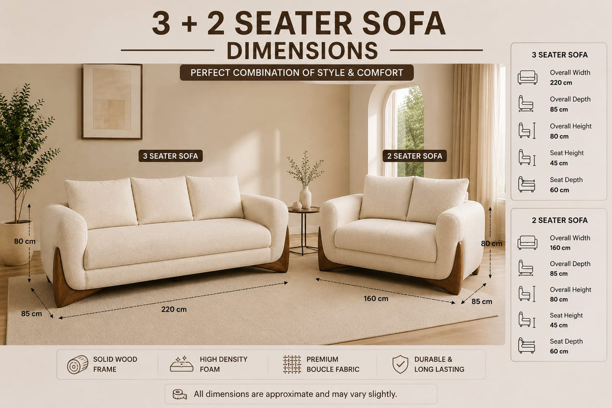 Modern Luxury Bouclé Sofa Set – Elegant Design & Supreme Comfort