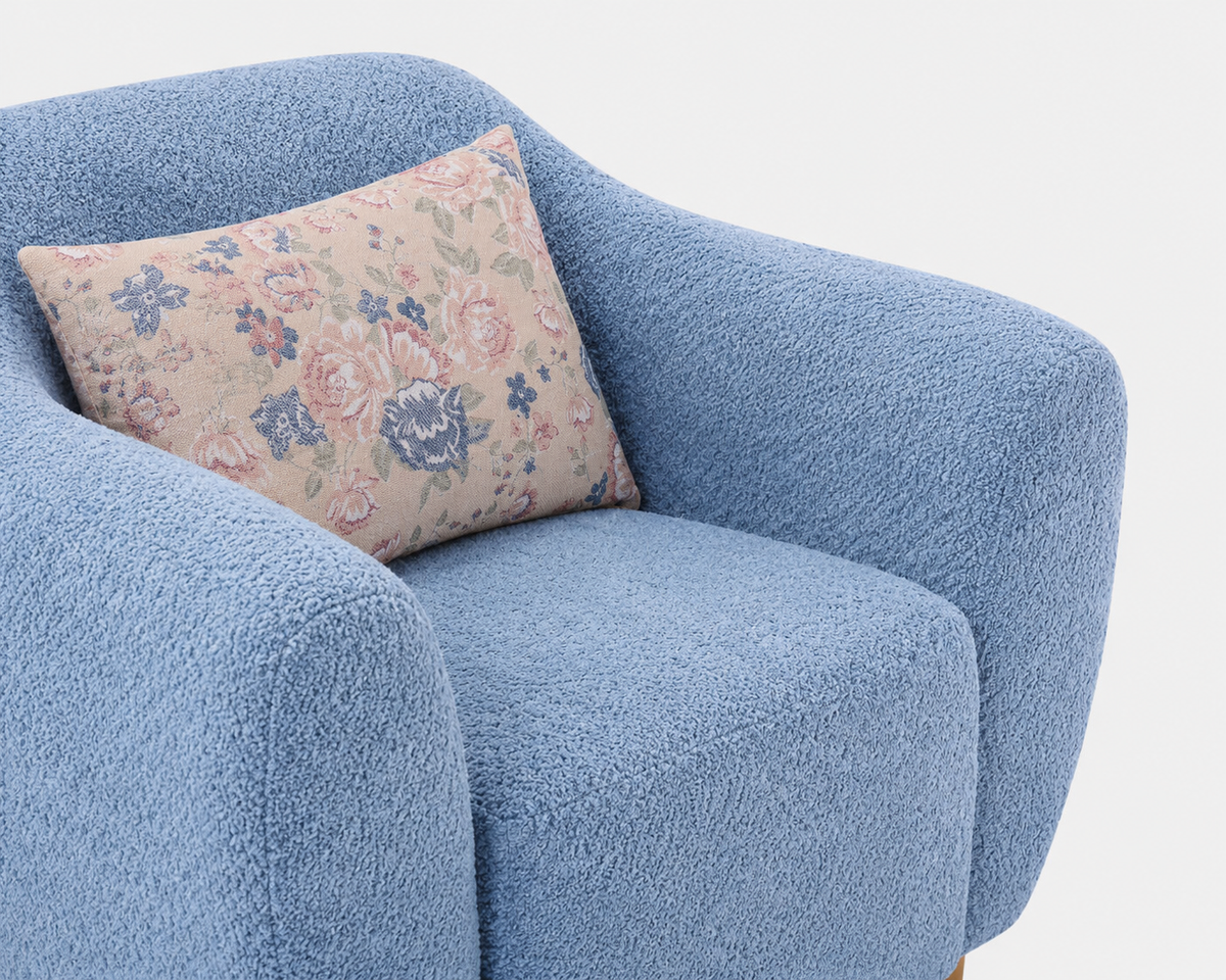 Plush Barrel Accent Chair