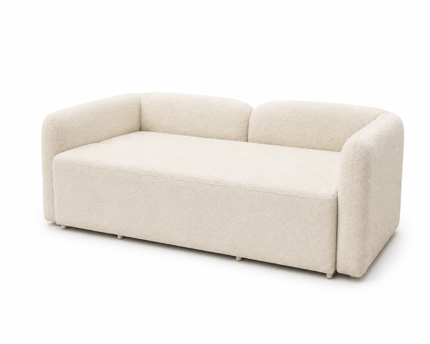 Premium Bouclé Sofa Cum Bed | 5×6 Ft Pull-Out Bed | Luxury Convertible Sofa | High Density Foam | Free All India Delivery
