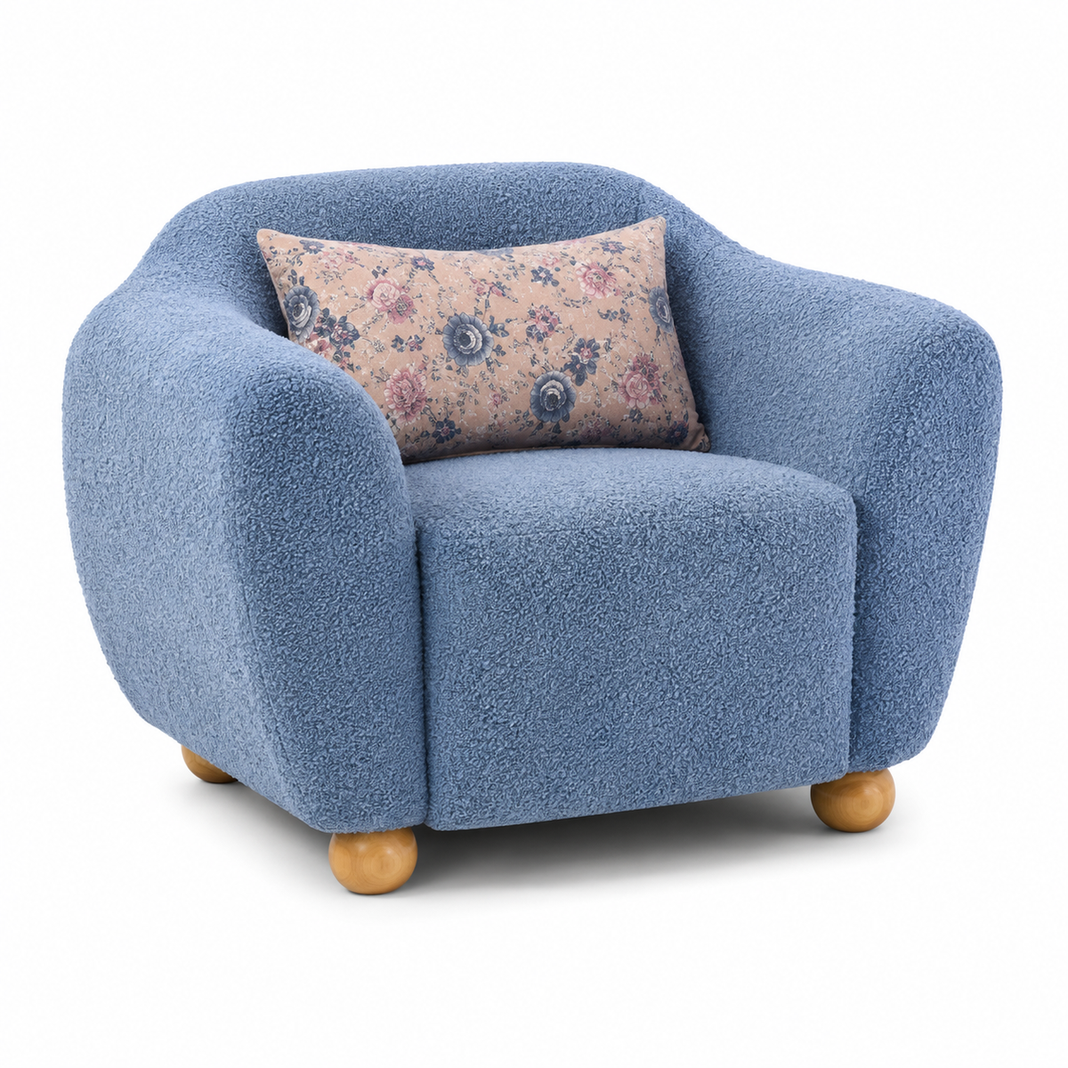 Plush Barrel Accent Chair