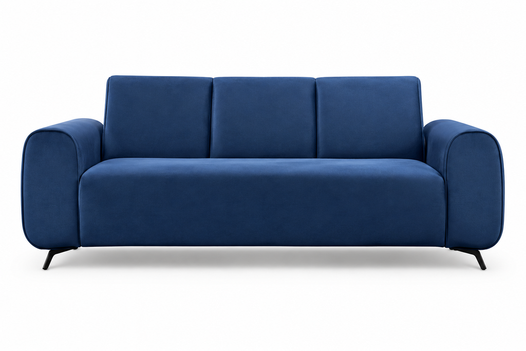 Luxury Velvet 3 Seater Sofa | Premium Fabric | Modern Living Room Couch | High Density Foam | Solid Wood Frame