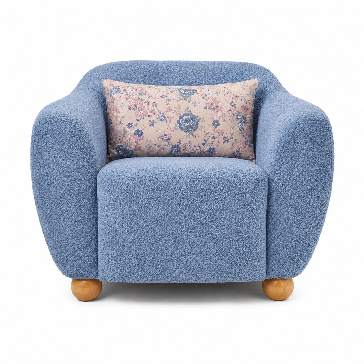 Plush Barrel Accent Chair