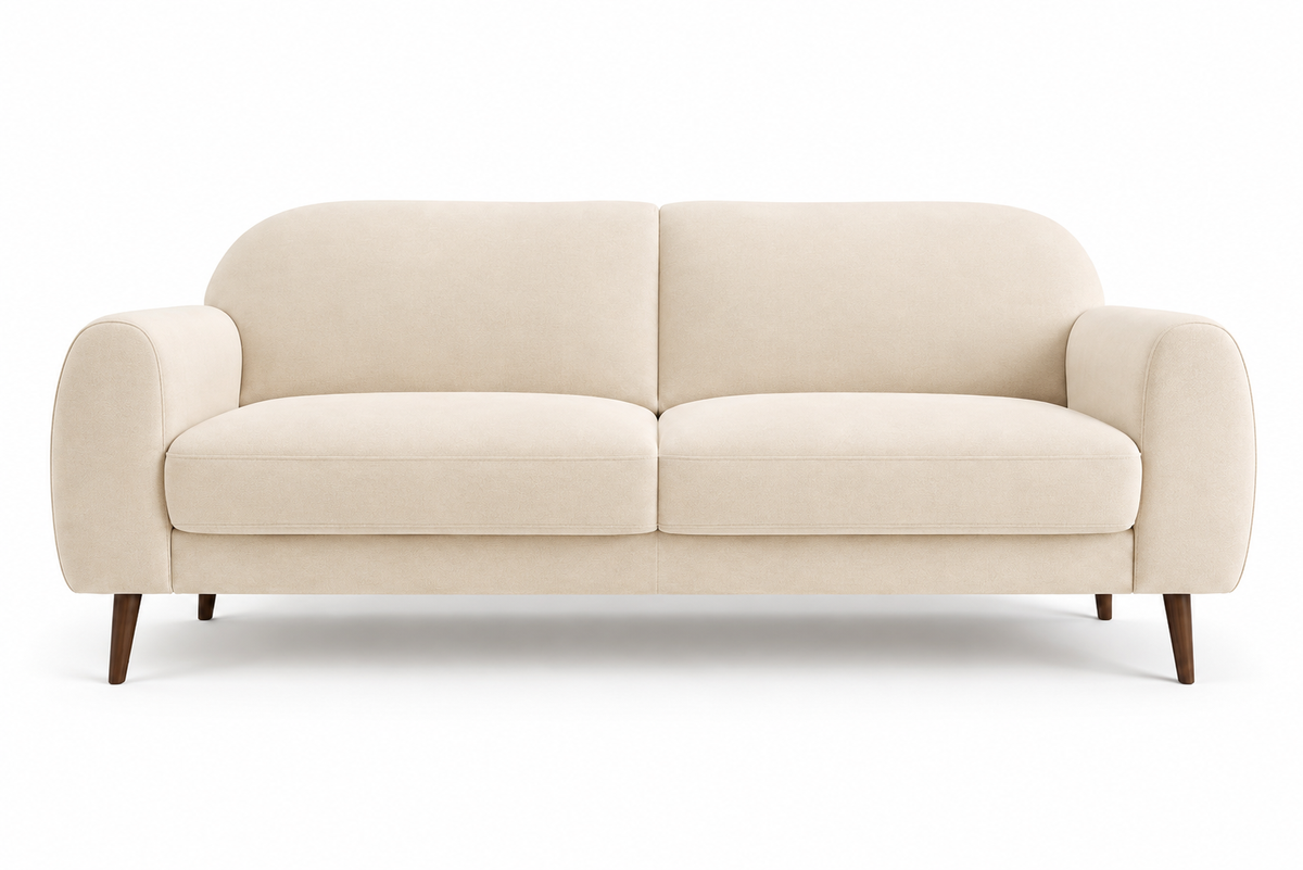 Raza Enterprises Premium Velvet Fabric 3 Seater Sofa | Modern Living Room Couch | Teal Green
