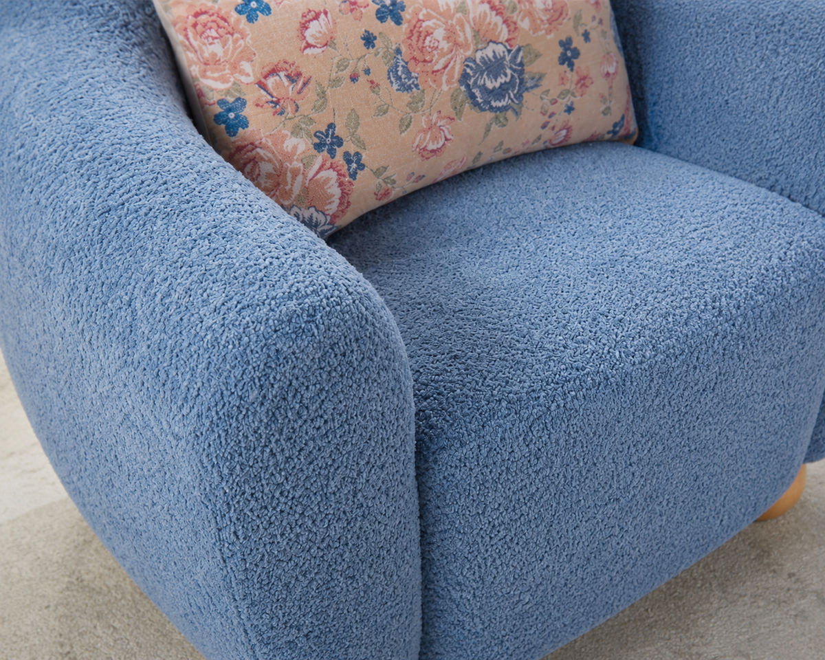 Plush Barrel Accent Chair