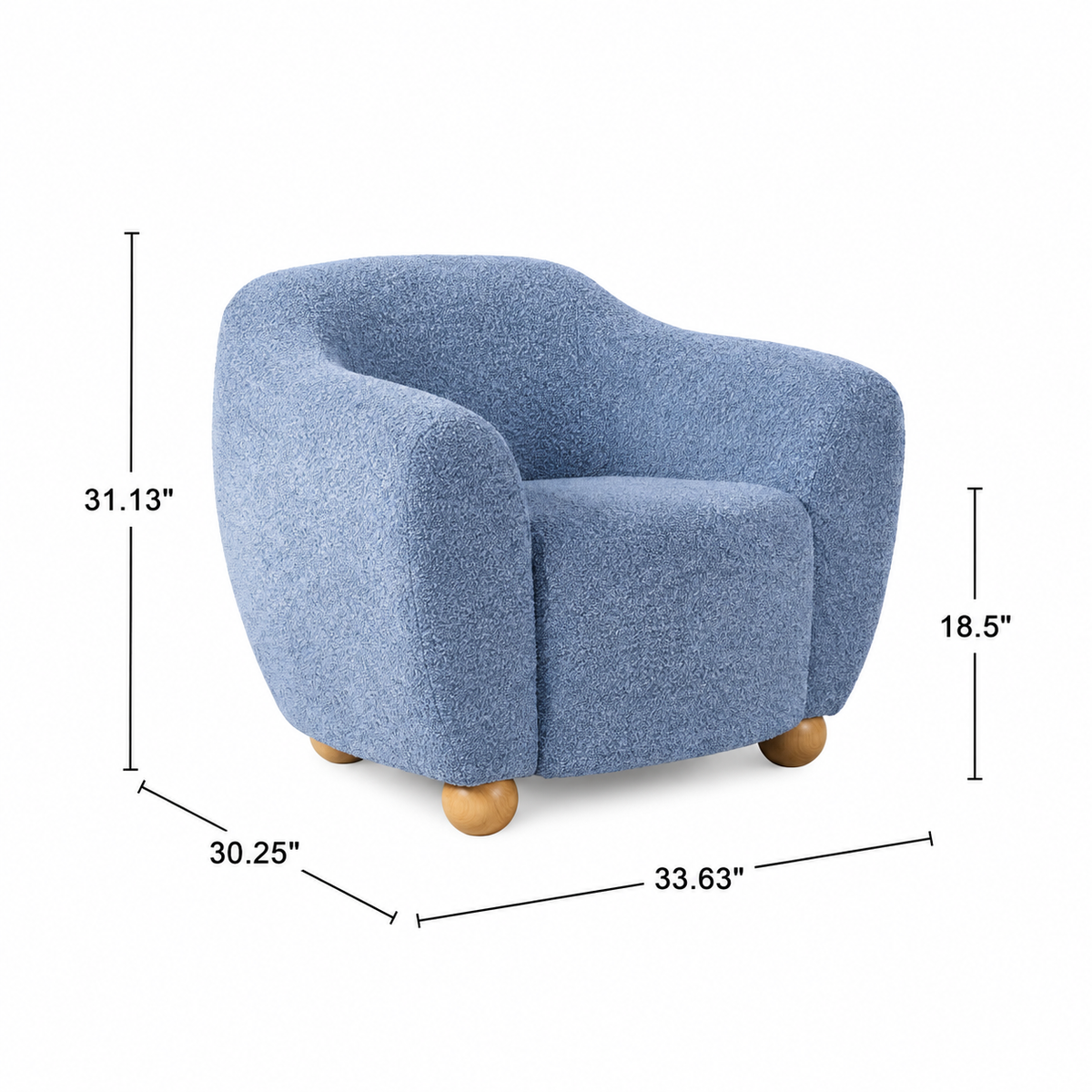 Plush Barrel Accent Chair